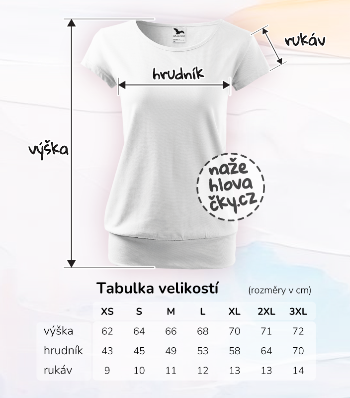 Tričko CITY dámské bílá