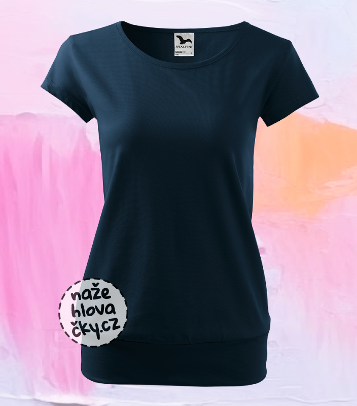 Tričko CITY dámské námořní modrá