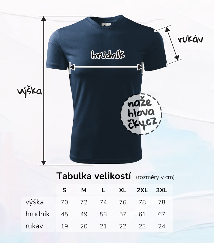 Tričko FANTASY pánské námořní modrá