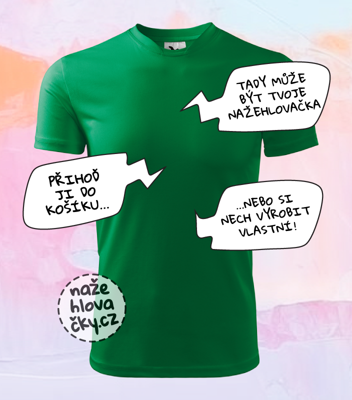 Tričko FANTASY pánské středně zelená
