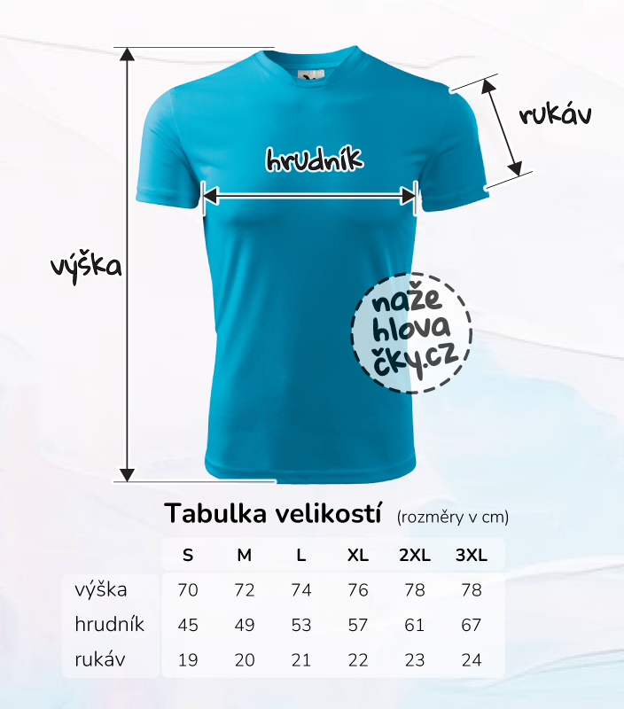 Tričko FANTASY pánské tyrkysová