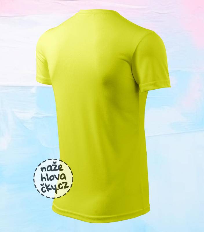 Tričko FANTASY pánské neon yellow