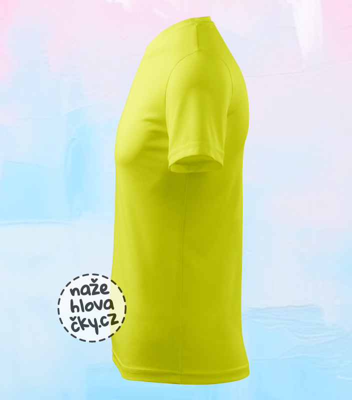 Tričko FANTASY pánské neon yellow