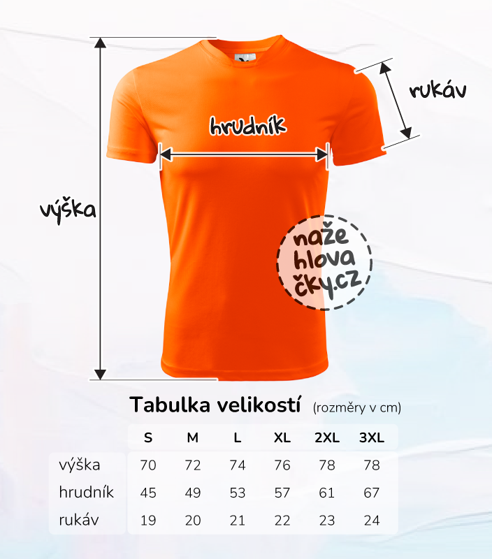 Tričko FANTASY pánské neon orange