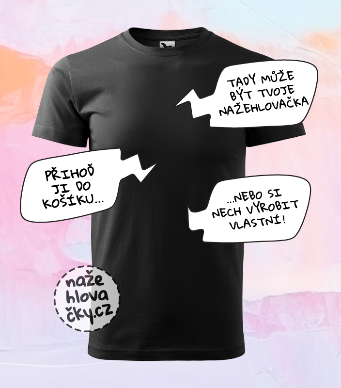 Tričko BASIC pánské černá