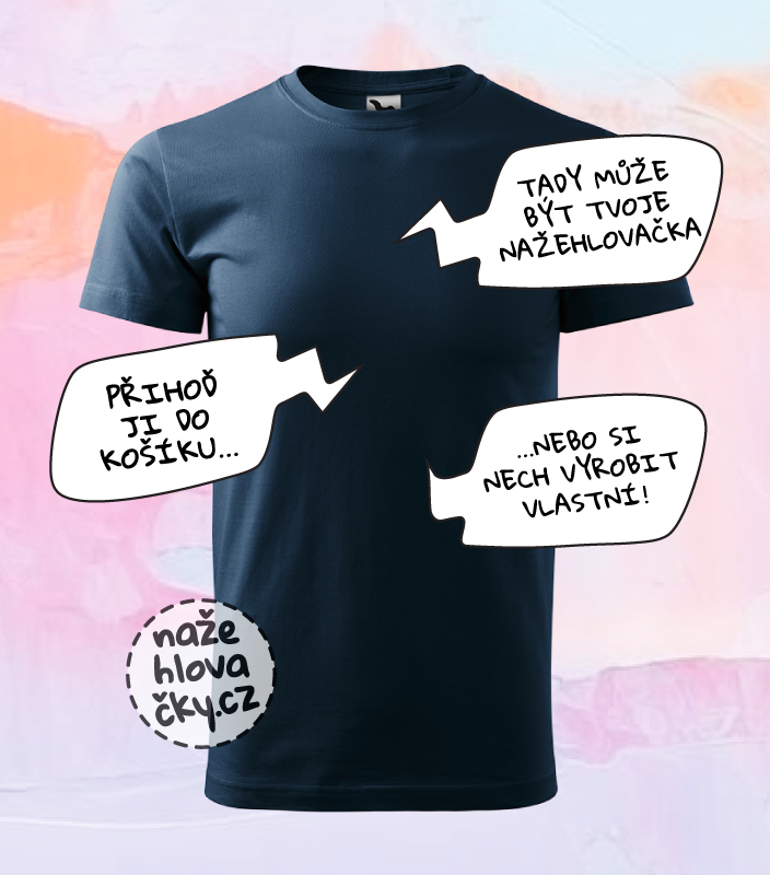Tričko BASIC pánské námořní modrá