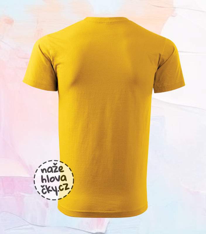Tričko BASIC pánské žlutá