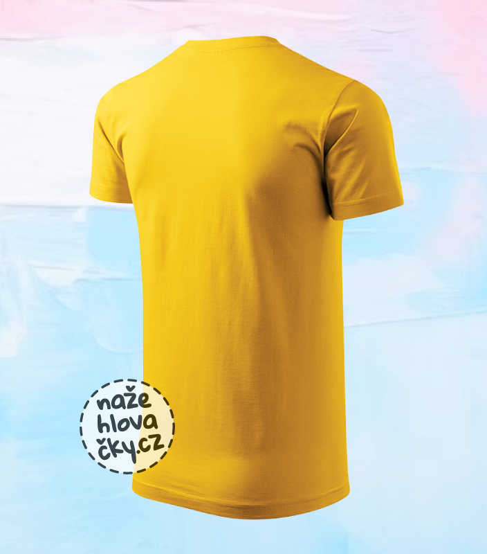 Tričko BASIC pánské žlutá