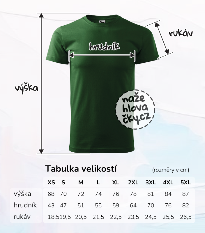 Tričko BASIC pánské lahvově zelená