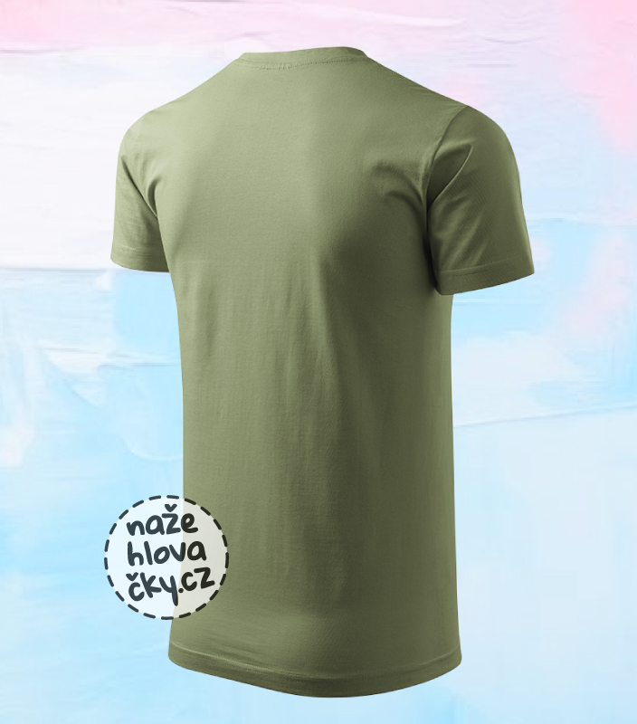 Tričko BASIC pánské khaki