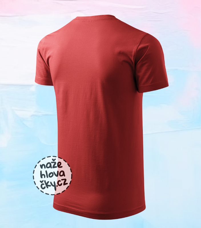 Tričko BASIC pánské bordó