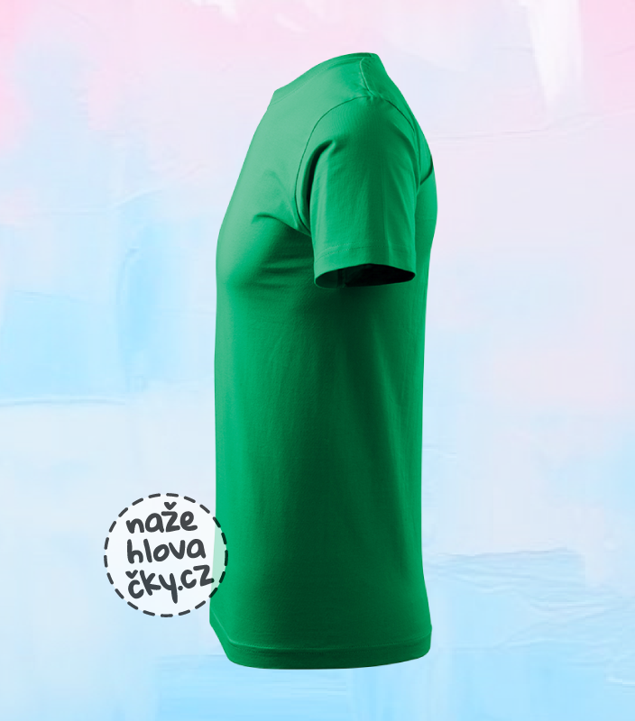 Tričko BASIC pánské středně zelená