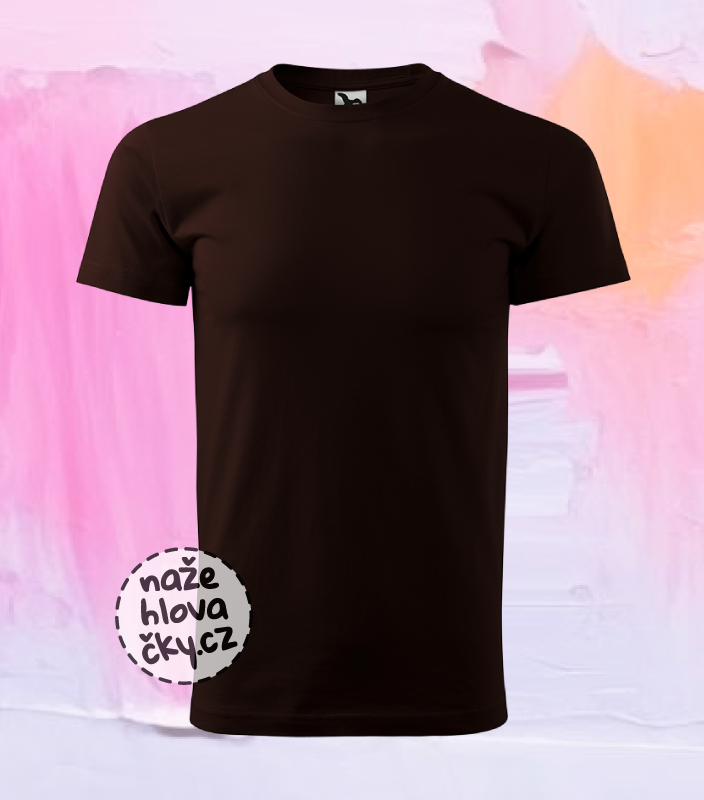 Tričko BASIC pánské kávová