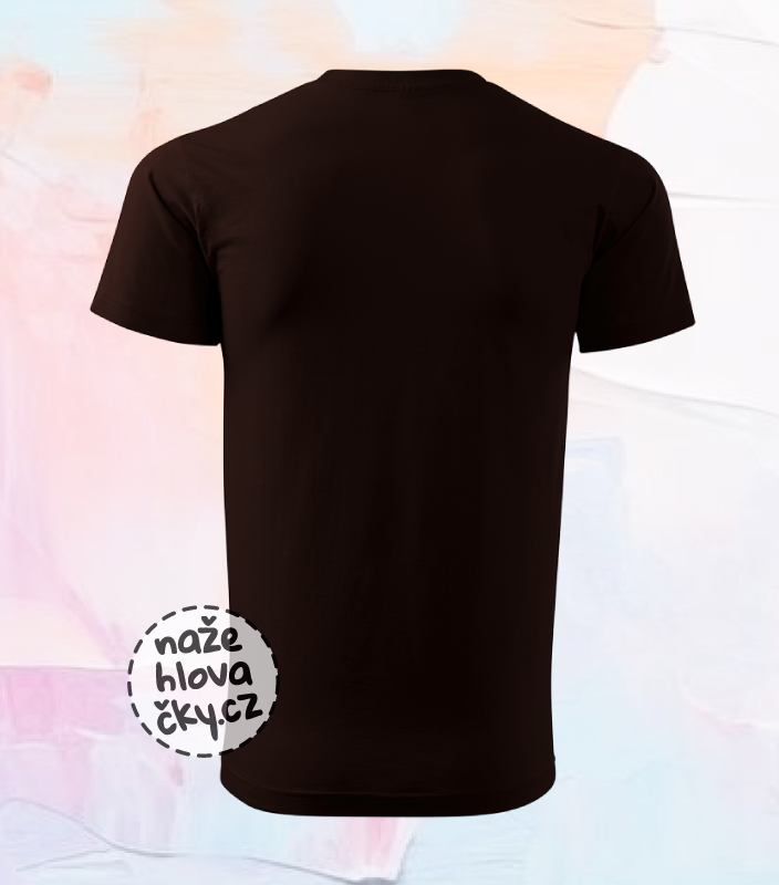 Tričko BASIC pánské kávová