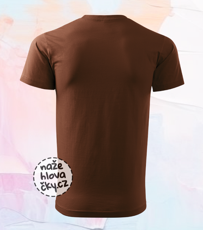 Tričko BASIC pánské čokoládová