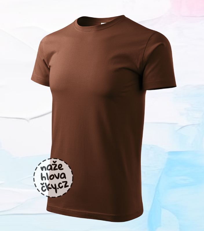 Tričko BASIC pánské čokoládová