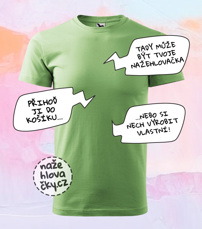 Tričko BASIC pánské trávově zelená
