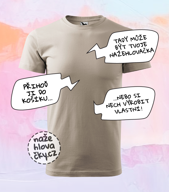 Tričko BASIC pánské ledově šedá