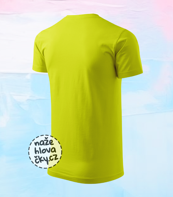 Tričko BASIC pánské limetková