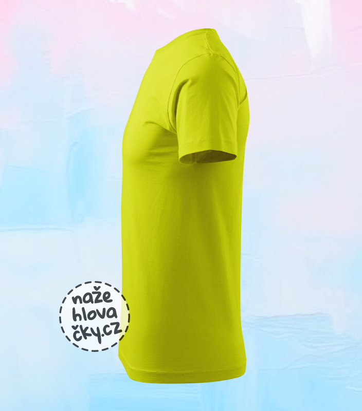 Tričko BASIC pánské limetková