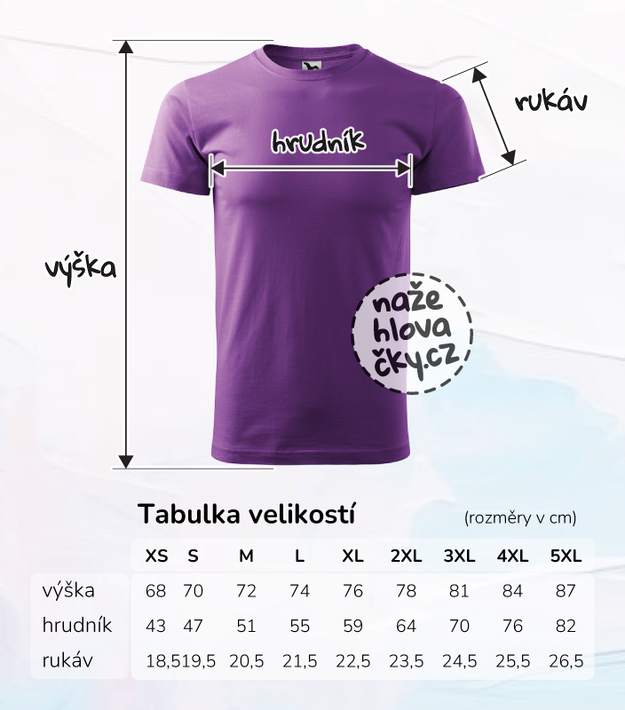 Tričko BASIC pánské fialová