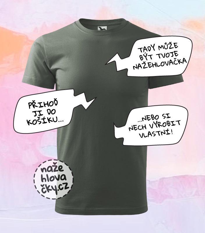 Tričko BASIC pánské tmavá břidlice