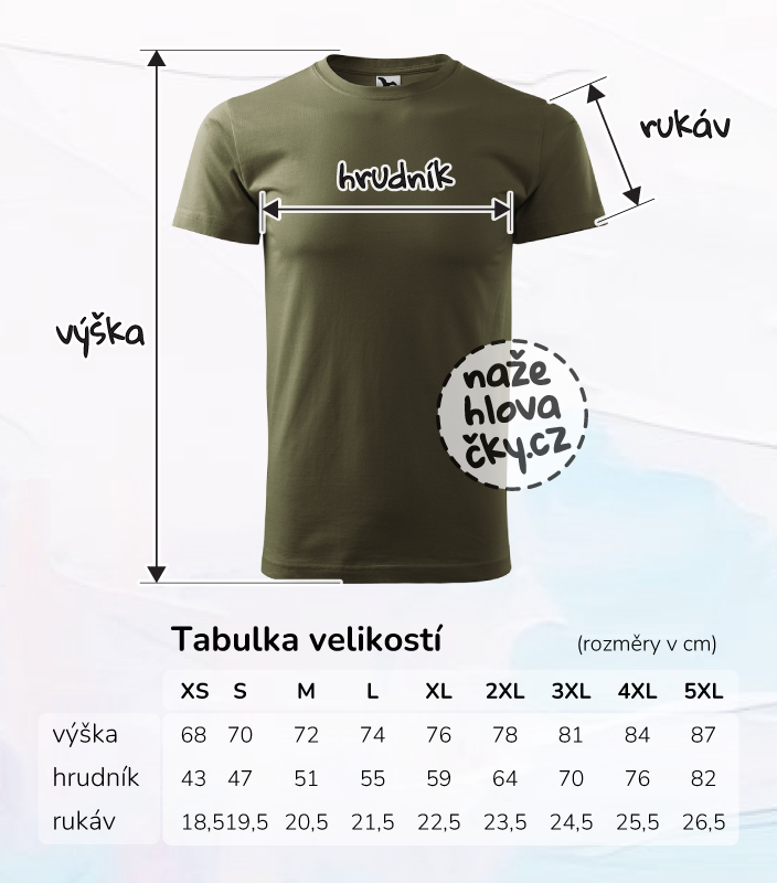 Tričko BASIC pánské military