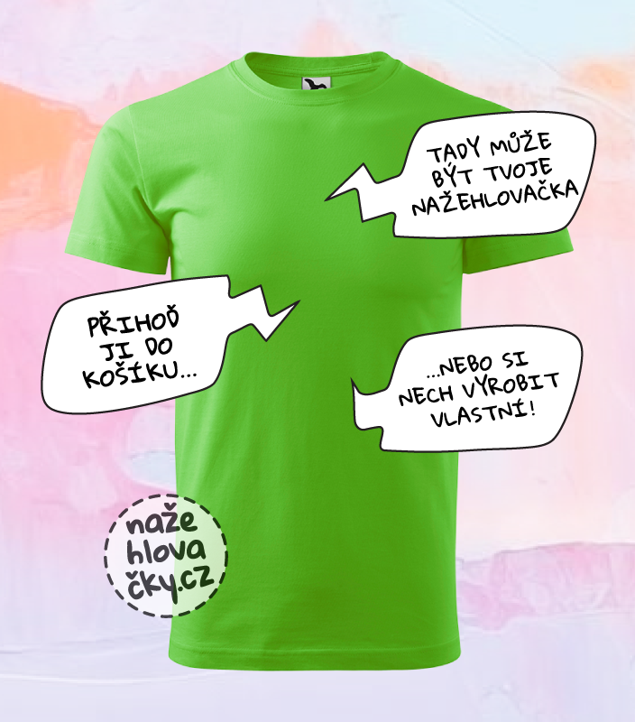 Tričko BASIC pánské apple green