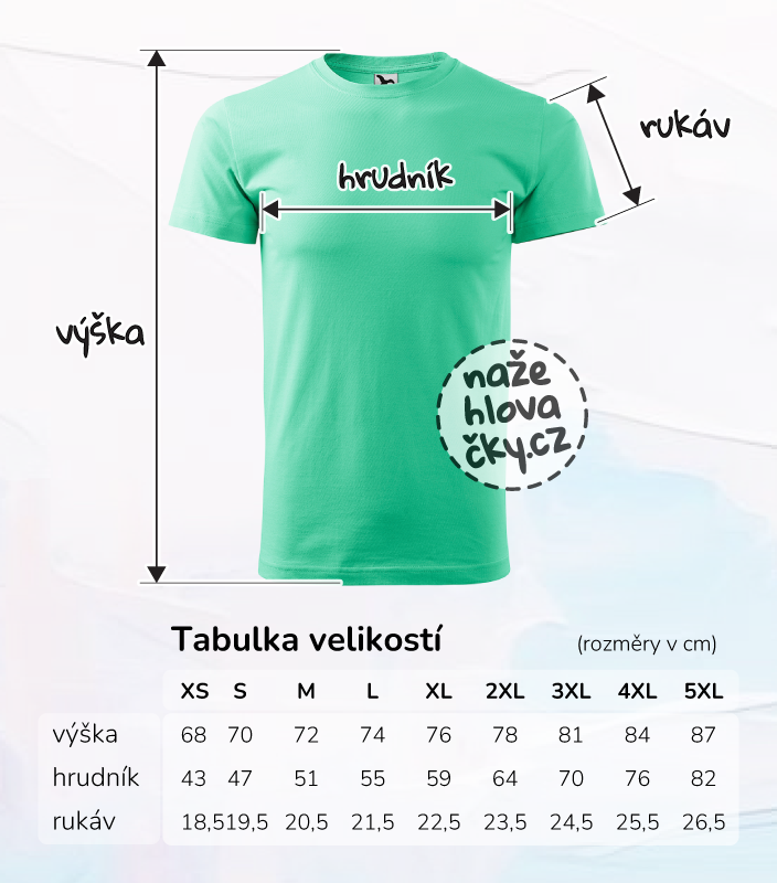 Tričko BASIC pánské mátová