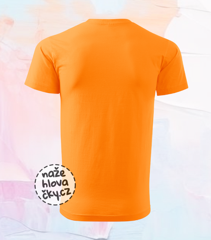 Tričko BASIC pánské tangerine orange