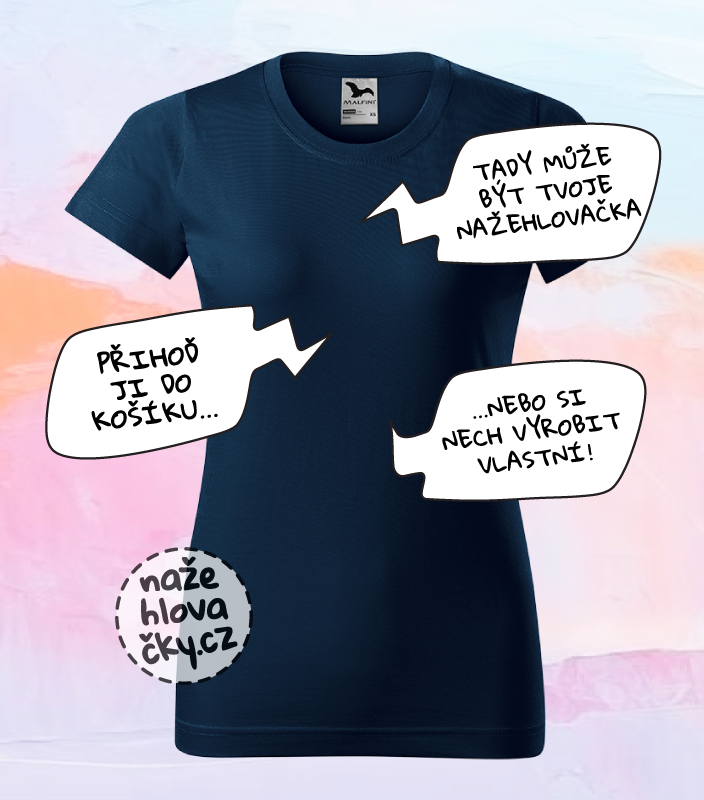 Tričko BASIC dámské námořní modrá