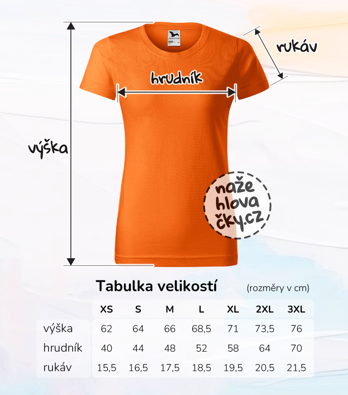 Tričko BASIC dámské oranžová