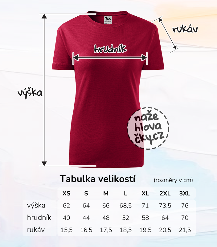 Tričko BASIC dámské marlboro červená