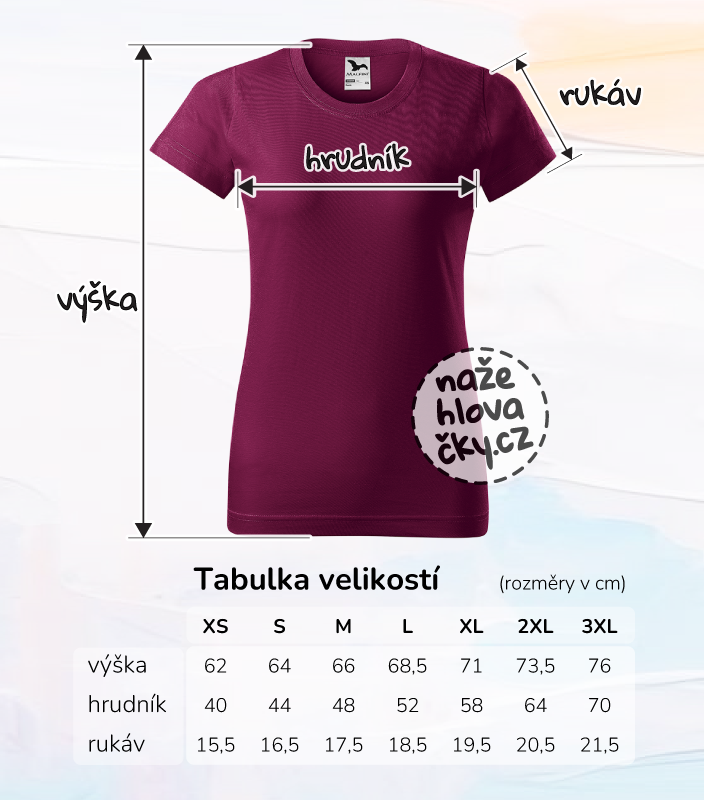 Tričko BASIC dámské fuchsiová