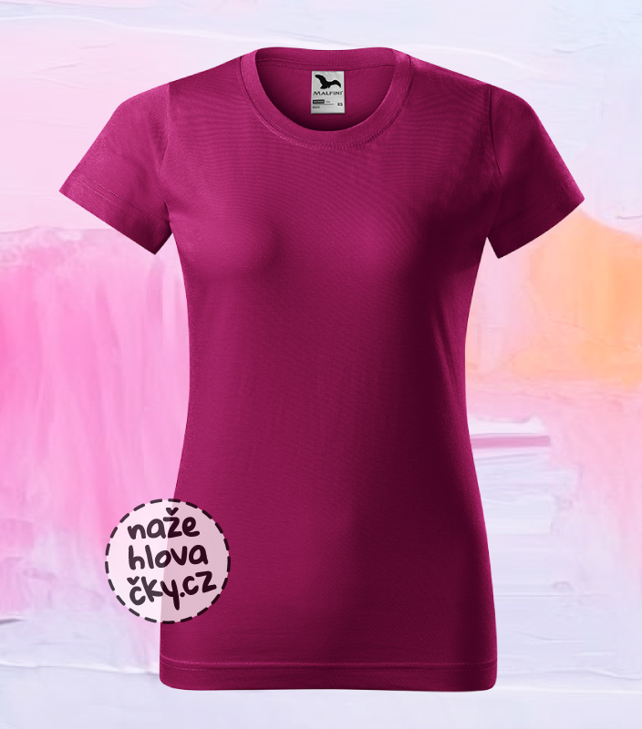 Tričko BASIC dámské fuchsia red