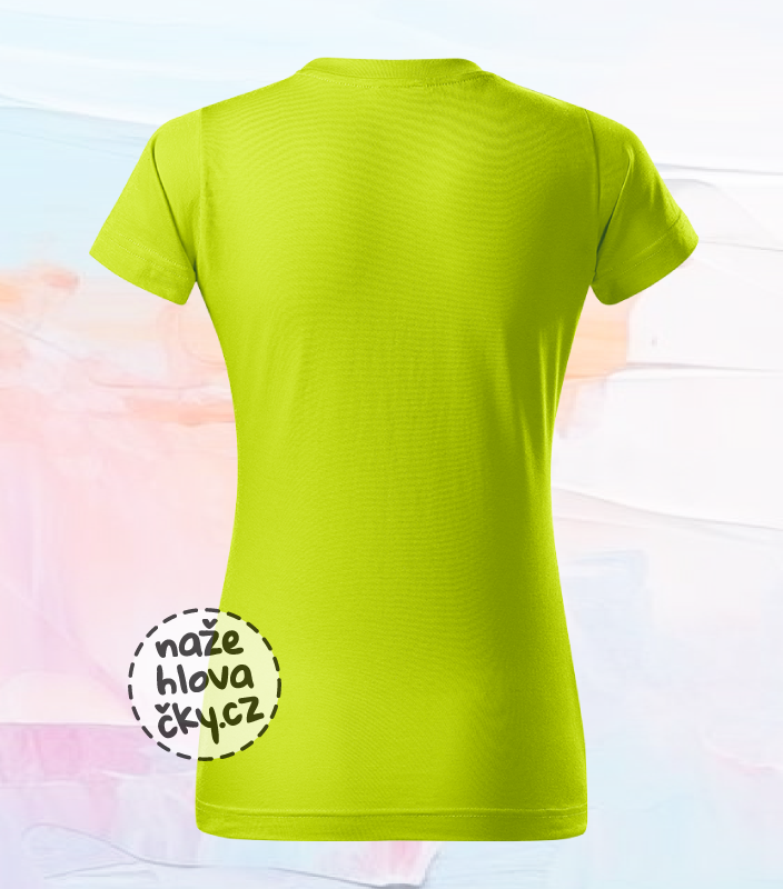 Tričko BASIC dámské limetková
