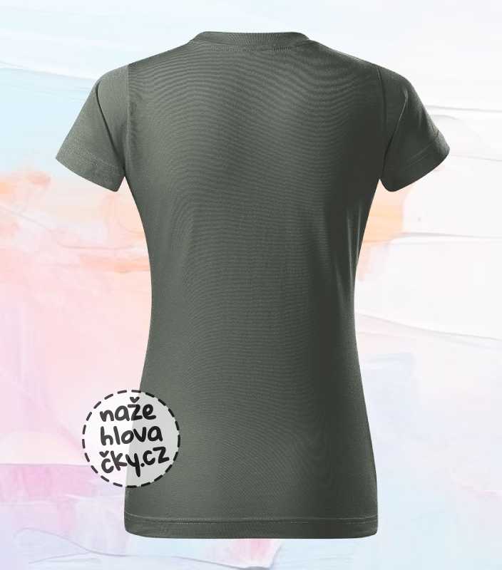 Tričko BASIC dámské tmavá břidlice