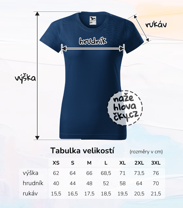 Tričko BASIC dámské půlnoční modrá