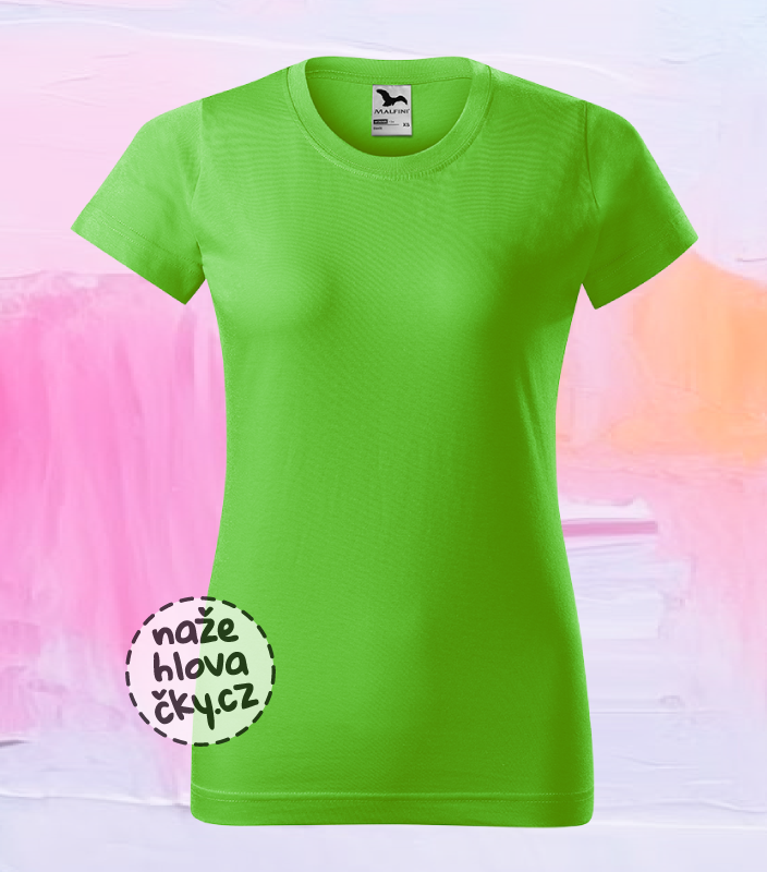Tričko BASIC dámské apple green