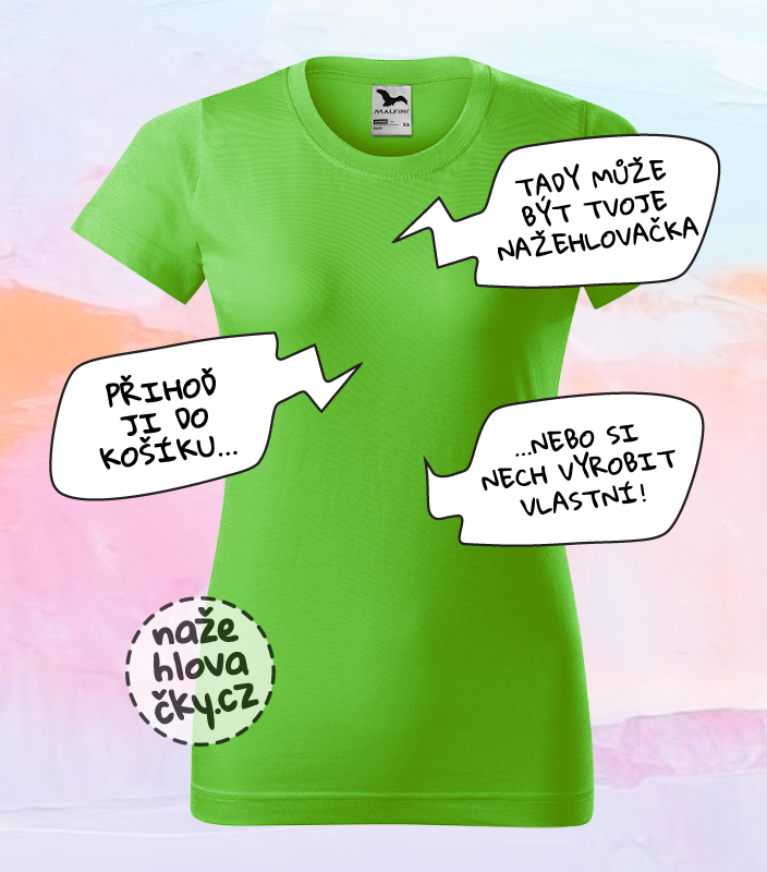Tričko BASIC dámské apple green
