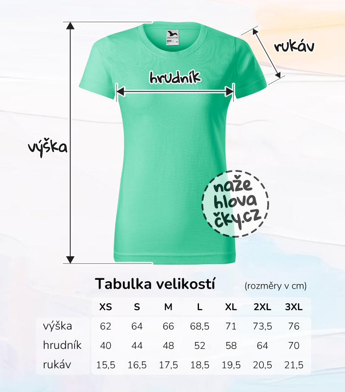 Tričko BASIC dámské mátová