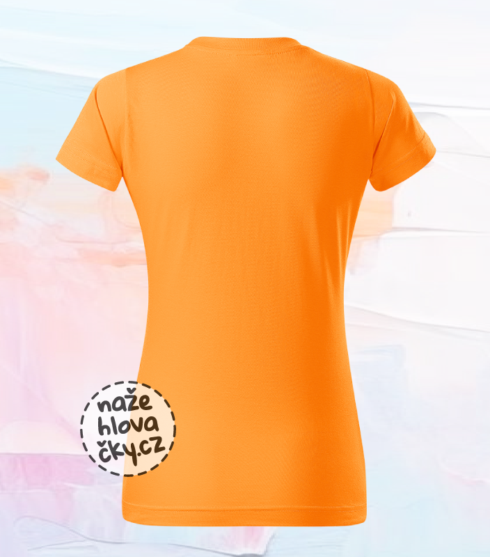 Tričko BASIC dámské tangerine orange