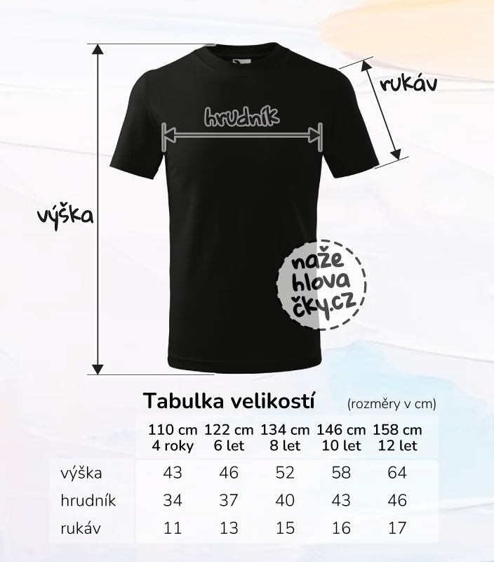 Tričko BASIC dětské černá
