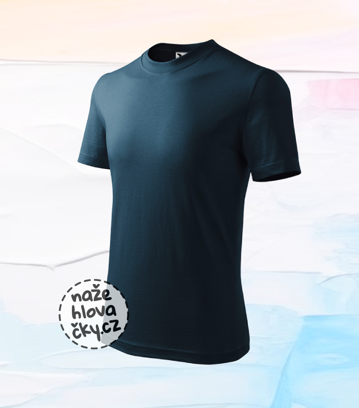 Tričko BASIC dětské námořní modrá