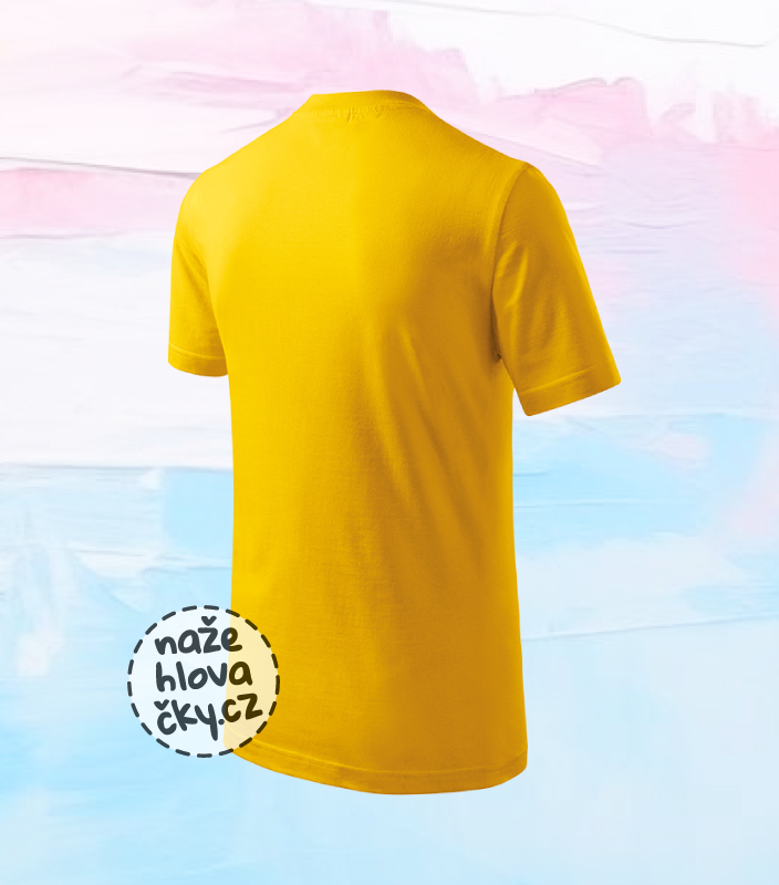 Tričko BASIC dětské žlutá