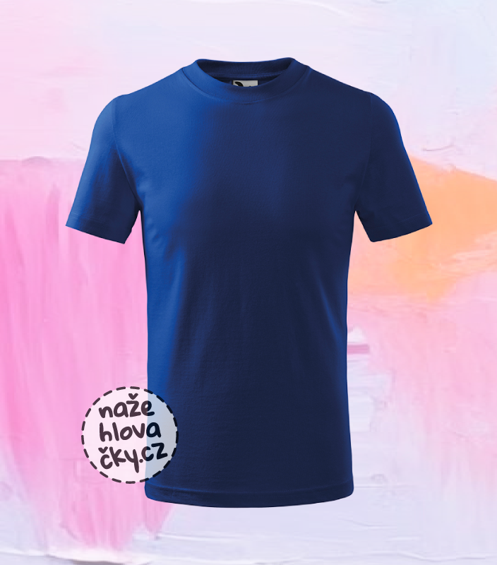 Tričko BASIC dětské královská modrá