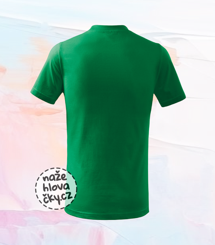 Tričko BASIC dětské středně zelená