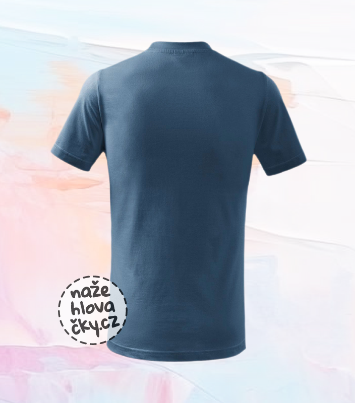 Tričko BASIC dětské denim