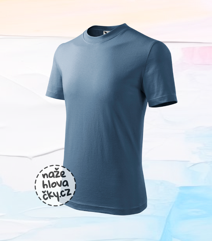 Tričko BASIC dětské denim