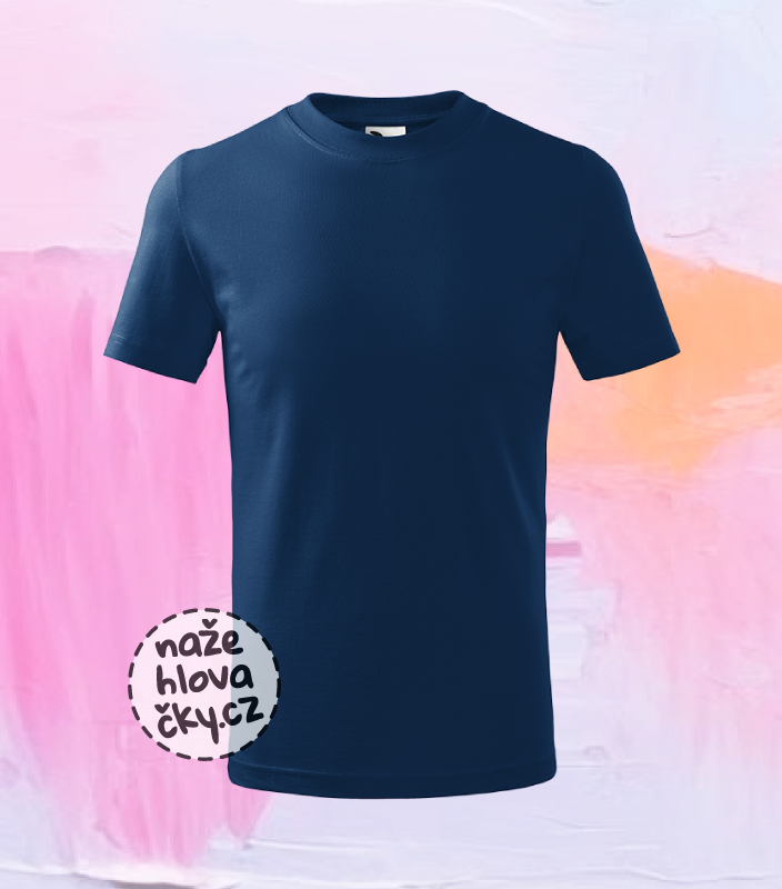 Tričko BASIC dětské půlnoční modrá
